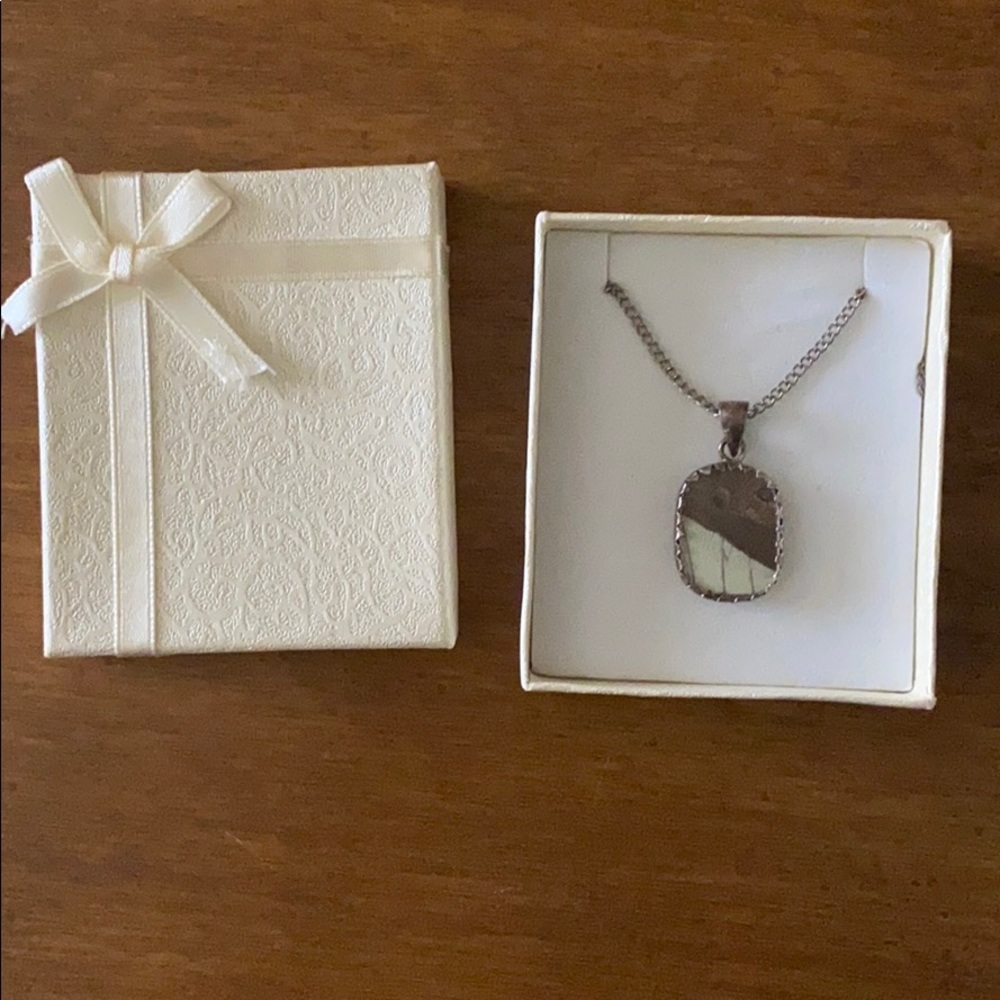 🦋 One of a kind reversible Butterfly Necklace